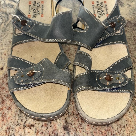 Volks Walkers Gray Comfort Sandals - Picture 2 of 9